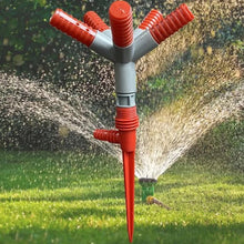 Garden Sprinkler 360° Rotating Adjustable Round 5 Arm Lawn Water Sprinkler