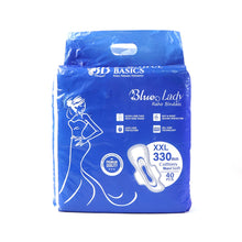 Beautiful Basics Blue Lady Long Pads With Wides Wings Sanitary Pads – 330 mm, 40-Pack