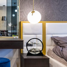 3D Moving Sand Art – Liquid Motion Deep Sea Sandscape with Round Glass Frame (1 Pc)