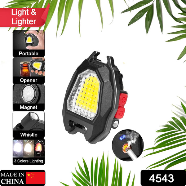 Triangular Camping Flashlight with Lighter – 6 Modes, 3 Colors, Waterproof