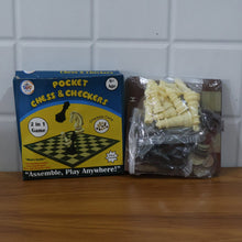 Chess & Checkers 2-in-1 Travel Game - (1 Set)