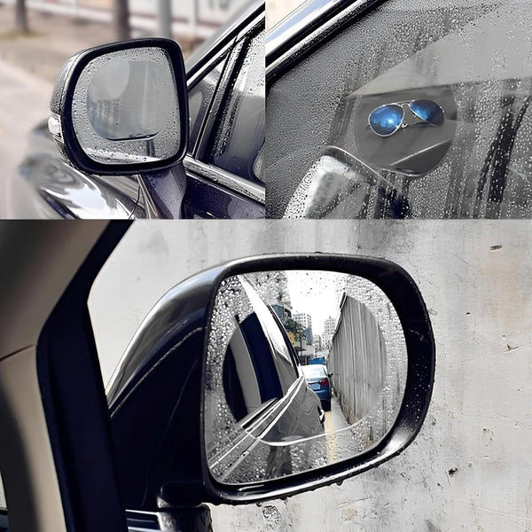 Anti-Fog & Anti-Scratch Rearview Mirror Film – HD Protective Sticker (1 Pc)