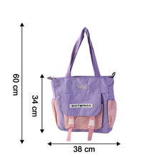 Trendy Multi-Pocket Shoulder Tote Sling Bag (1 Pc)