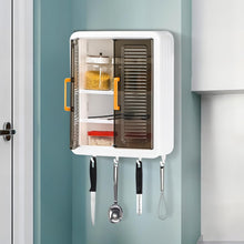 Large Wall-Mounted Kitchen Storage Cabinet Set