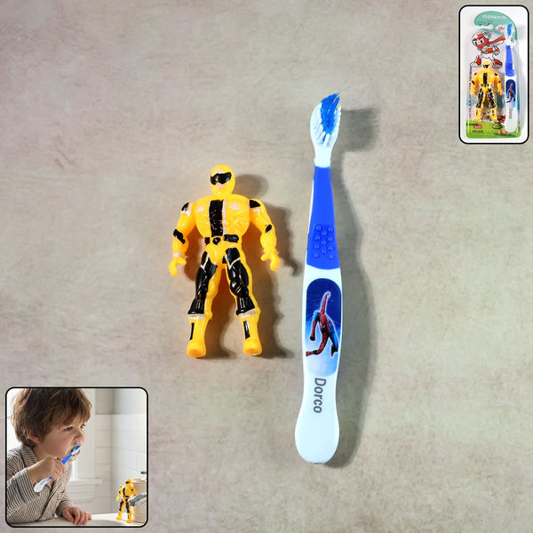 kids toothbrush with robot toy