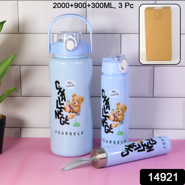 Premium Water Bottles – 2000ML + 900ML + 300ML (Set)